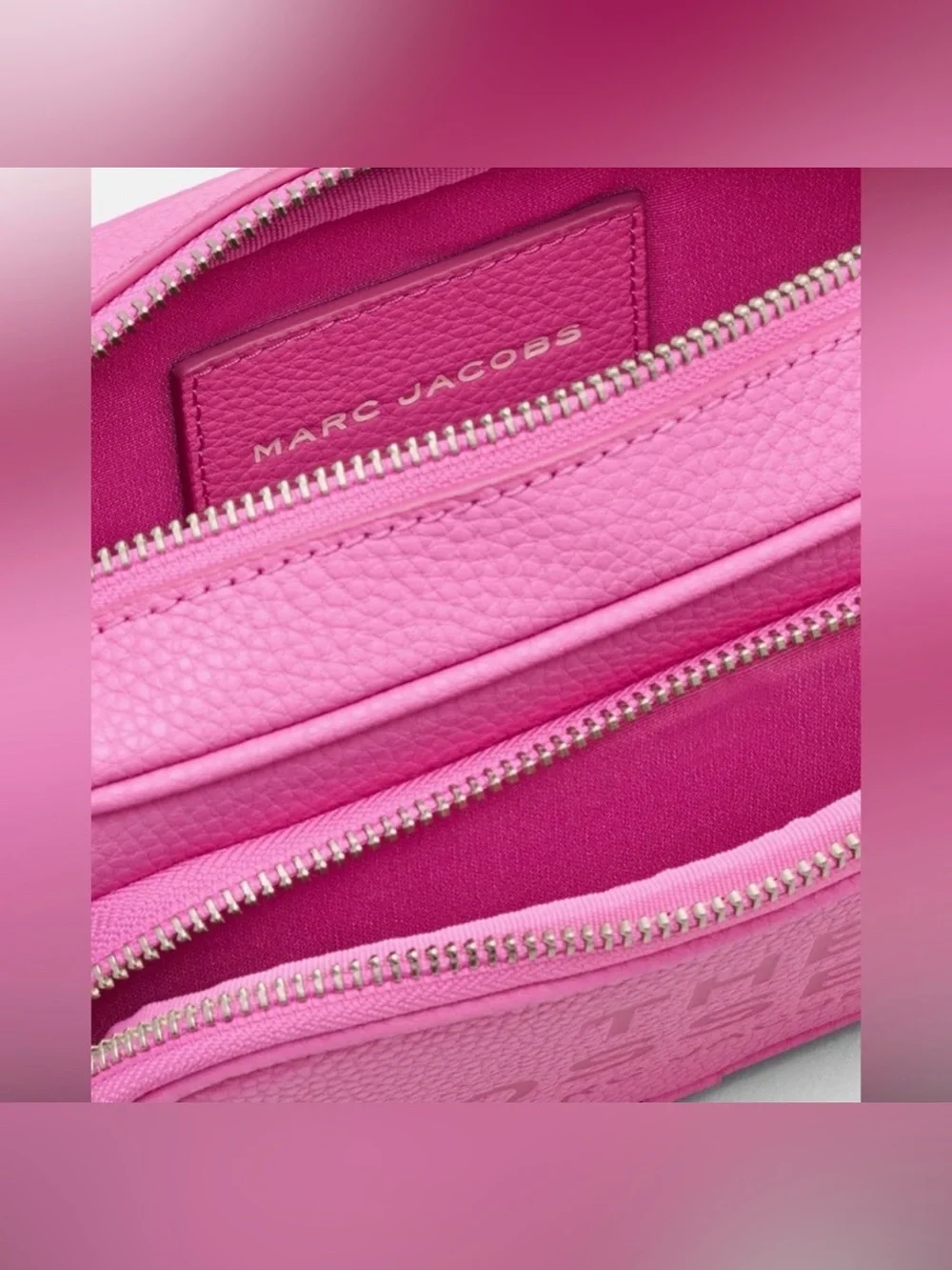 Marc Jacobs Hot Pink Pebbled Leather Crossbody